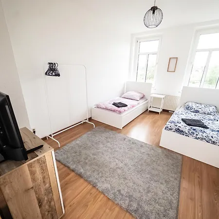 3-room With 4 Single Beds Apartamento Leipzig